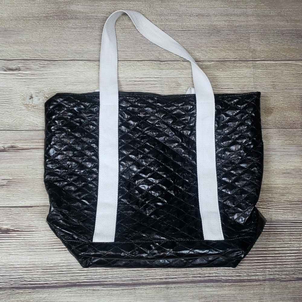 Venus Black Shoulder Tote Bag - Picture 1 of 4